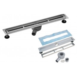 Caniveau de douche ELIO PLUS 90 cm en acier inoxydable