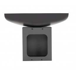 Brasero de jardin TONO 70 cm avec range bois en acier