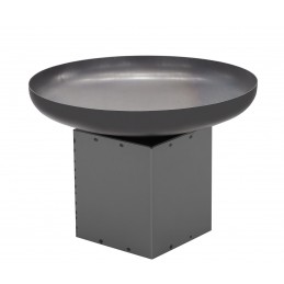 Brasero de jardin TONO 70 cm avec range bois en acier