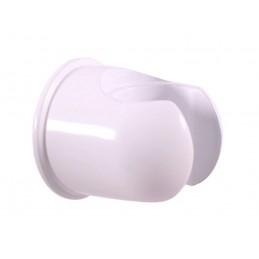Set de douche complet RETRO avec flexible de 150 cm et support fixe en laiton blanc