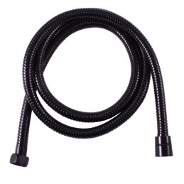 Set de douche complet RETRO avec flexible de 150 cm et support fixe en laiton noir