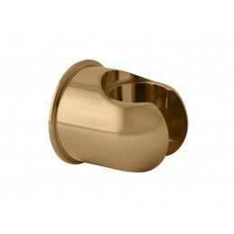 Set de douche complet RETRO avec flexible de 150 cm et support fixe en laiton doré