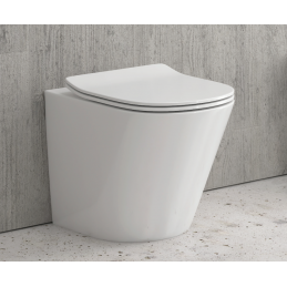 Cuvette WC à poser SORRENTO - avec abattant à frein de chute