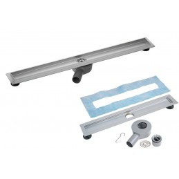 Caniveau de douche ELIO 90 cm en acier inoxydable