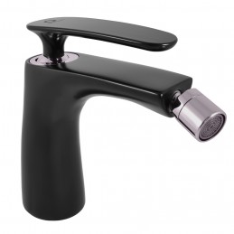 Mitigeur bidet TIGRIS laiton chromé noir et embout orientable