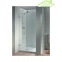 Porte battante de douche universelle fixe SCANDIC S101 en verre clair