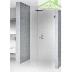 Porte battante de douche universelle RIHO SCANDIC S102 en verre clair