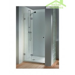 Porte battante de douche universelle RIHO SCANDIC S104 en verre clair