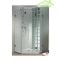 Porte pivotante et écran de baignoire RIHO SCANDIC S301 en verre clair