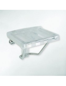 Siège de douche escamotable transparent HELP 55,5x38x46 cm