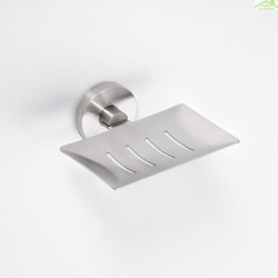 Porte-savon rectangulaire CYTRO en chrome mat 11,5x21,5x3,5cm