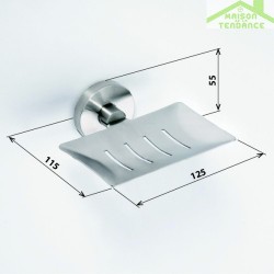 Porte-savon rectangulaire NEO en acier inoxydable 5,5x11,5x12,5cm