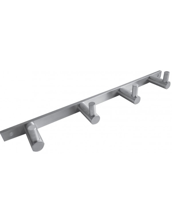 Patère quadruple NEO en acier inoxydable 27 x2,8 x4 cm