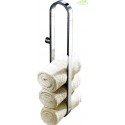 Porte-serviette mural NOVELLINI en laiton chromé