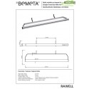Porte-serviettes radiateur RAWELL 61x4,8x14cm