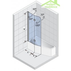 Paroi de baignoire RIHO NOVIK Z500 pour YUKON et NORA